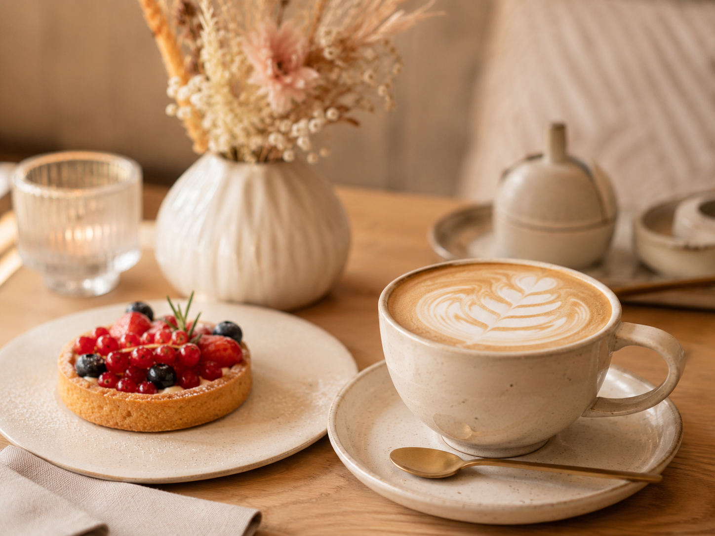 Kaffee und Süßes im Café Seelenruhig